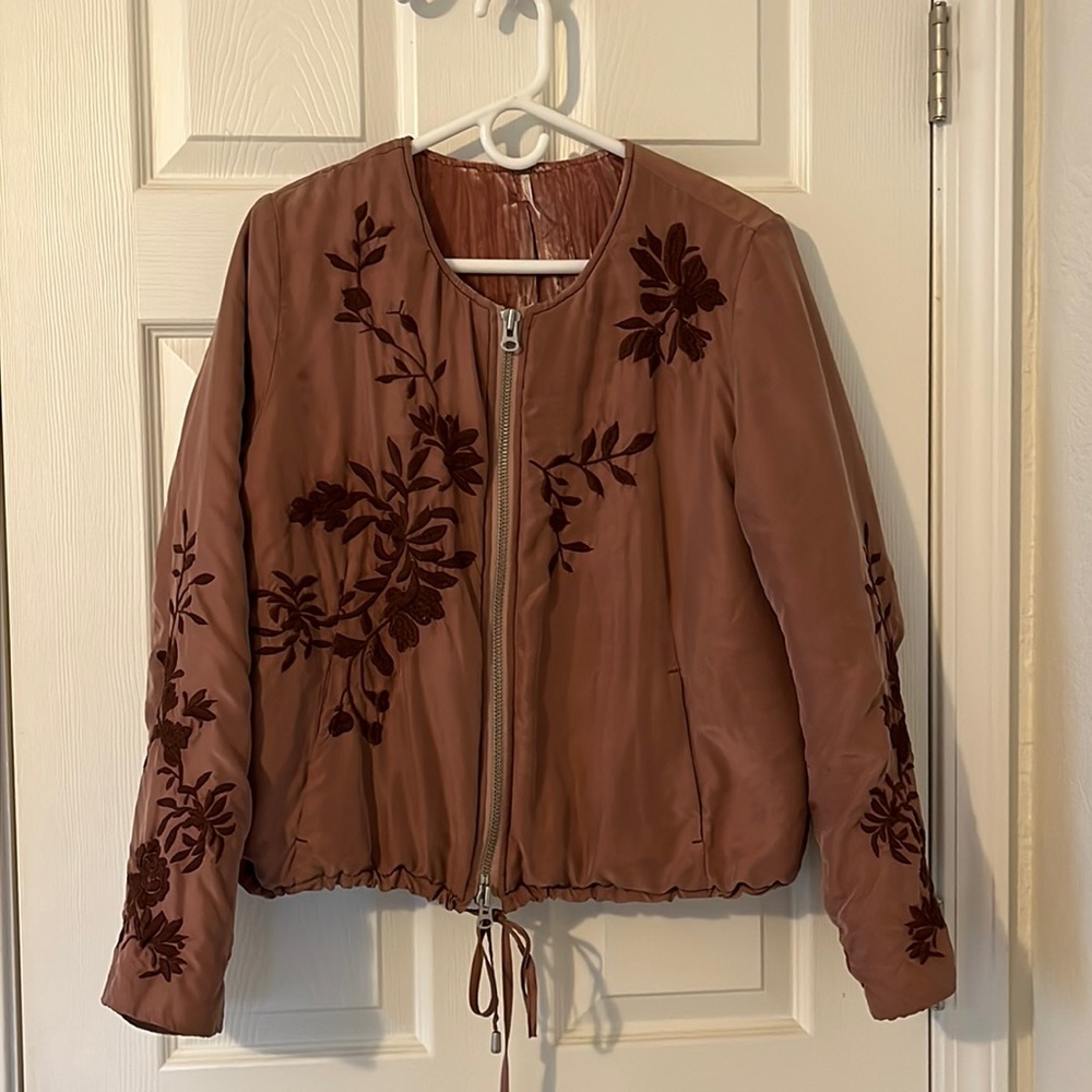 Free People burnt pink jacket
